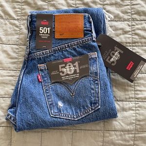 NWT Levi’s 501 Original Cropped 23 x 26